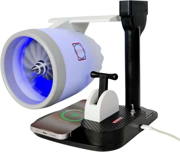 Desktop Jet Engine with Humidifier & Lights (Blue) image