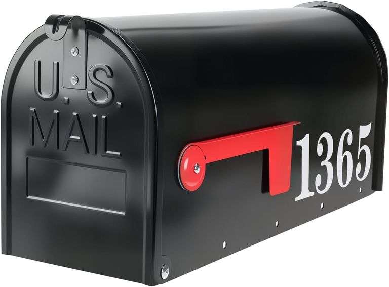 Metal Post Mount Mailboxes - Galvanized Steel image