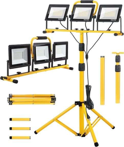 21000lm LED Work Light, IP66, Tripod, 5m Wire image