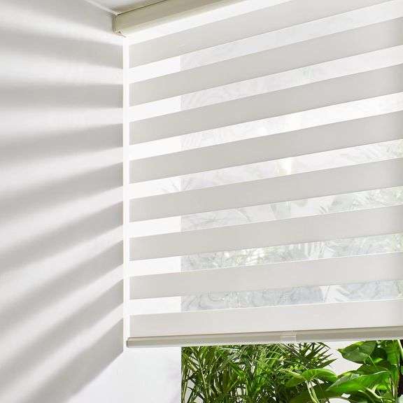 Persilux Cordless Zebra Blinds 31x72 Cream image