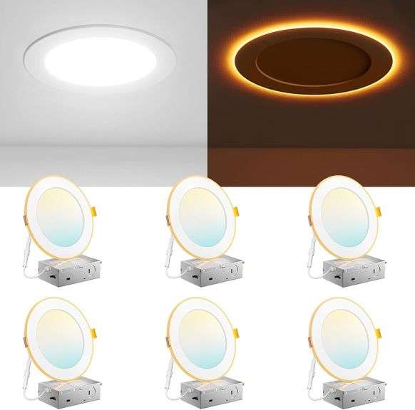 Amico 6-Pack 6" 5CCT LED Recessed Light image