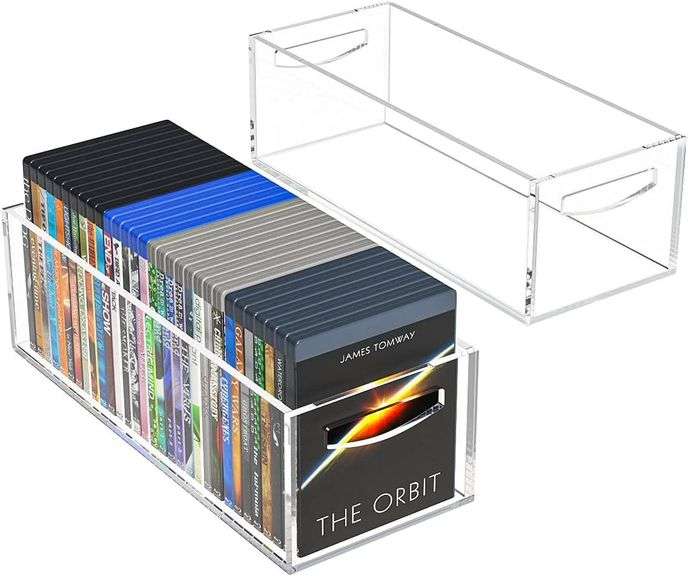 AITEE 2-Pack DVD/CD Storage Box for Blu-Rays image
