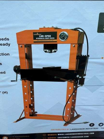 2025 Land Honor SP50 50 Ton Capacity Hydraulic Shop Press image