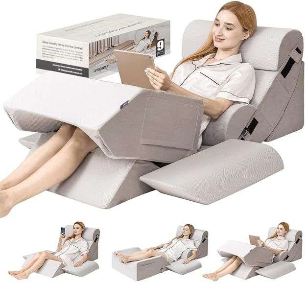 9PCS Orthopedic Bed Wedge Pillow Set for Recovery image