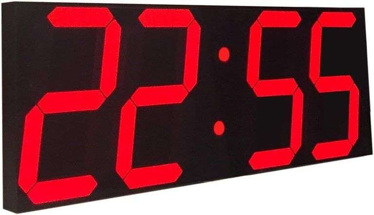 Goetland 18" Digital Wall Clock 4-Digit Red image