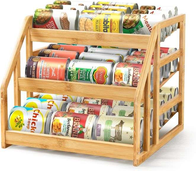 Homestead 3-Tier Bamboo Pantry Can Organizer image