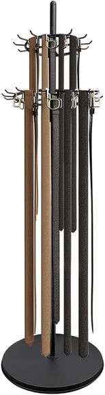 Floor Standing Belt Display Rack, Tie Hook 66in image