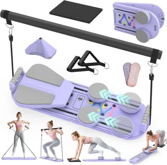 Pilates Board Reformer Set 7-in-1 Foldable Machine image