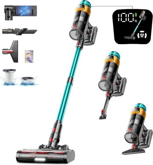 Cordless Vacuum, 550W 45KPA 70Mins for Home Use image
