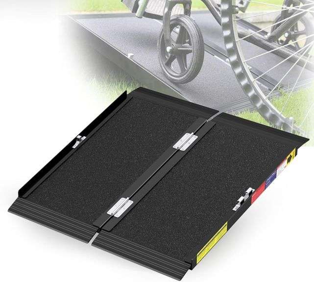 2FT Portable Wheelchair Ramp with Quick-Lock image