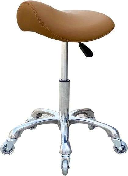 FRNIAMC Saddle Stool, Adjustable (Camel) image