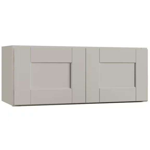 Shaker 30 in. Wall Bridge Cabinet, Dove Gray image