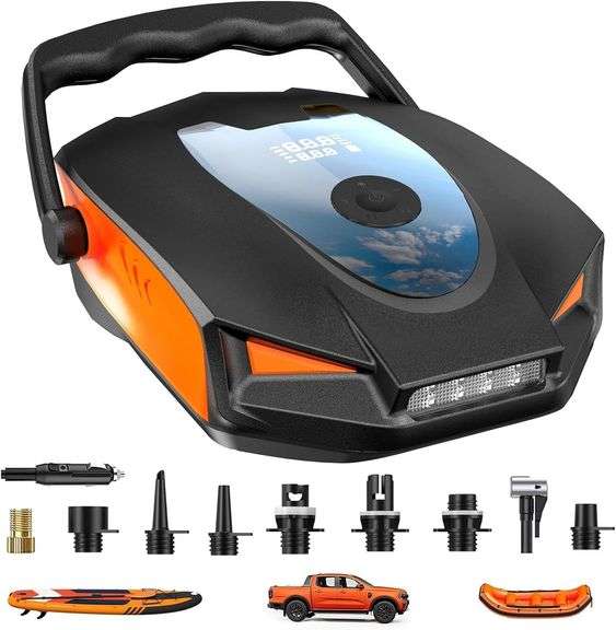 50PSI Electric Paddle Board Pump, Auto-Off, 12V DC image