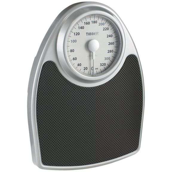 Conair Thinner Body Weight Analog Scale Black image