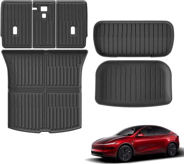 Tesla Model Y Trunk & Frunk Mats 2025-26 Black image