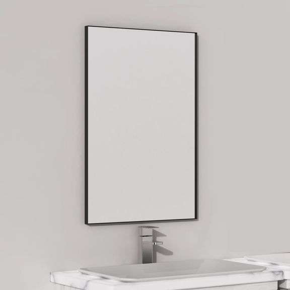 16 x 24 Inch Black Bathroom Mirror for Wall image