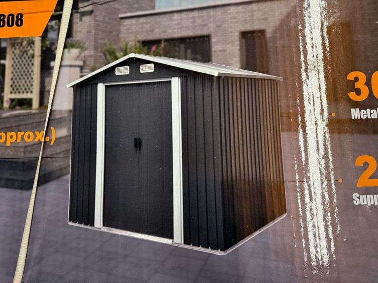 2025 Land Hero MS0808 8' x 8' Galvanized Apex Roof Metal Shed image