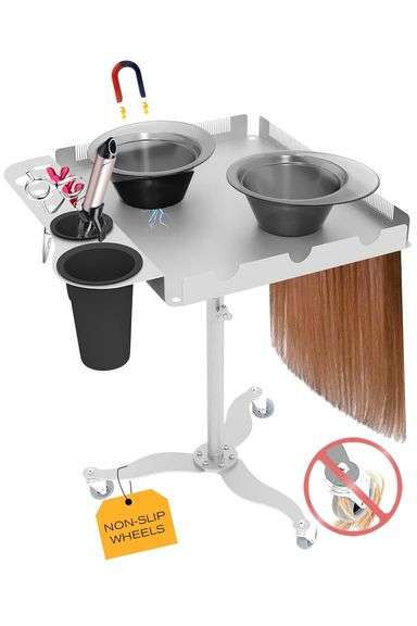 Hair Salon Tray-Salon Tray on Wheels, Salon cart image