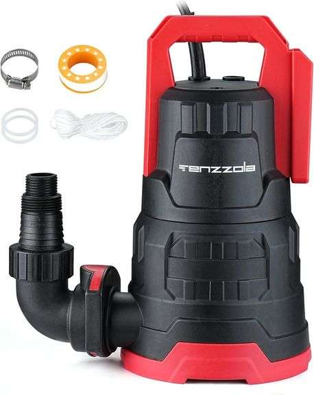 1 HP Submersible Sump Pump, 3960 GPH, 16.4ft cord image