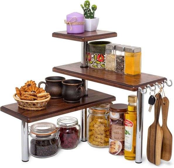 TESLYAR Countertop Organizer   3-Tier Shelf image
