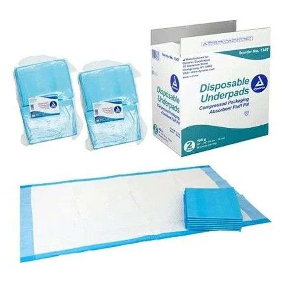 Dynarex Underpads, 30x30, 100, White image