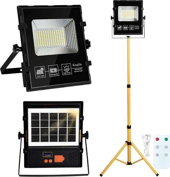 39000LM Rechargeable LED Work Light with Stand image