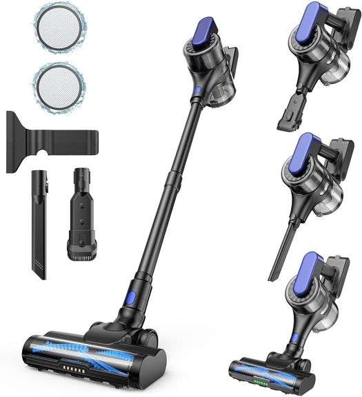 Cordless Vacuum: 55 Min Runtime, Light, Pets image