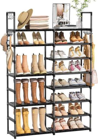 OYREL 8-Tier Shoe Rack, Stackable Organizer image
