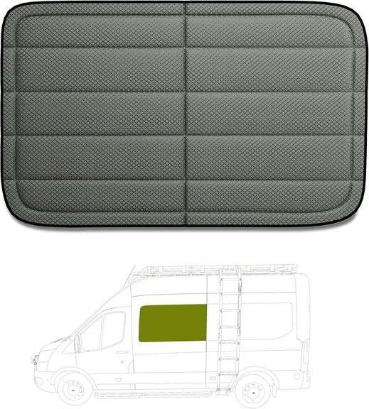 Ford Transit Window Cover, Magnetic Sunshade image