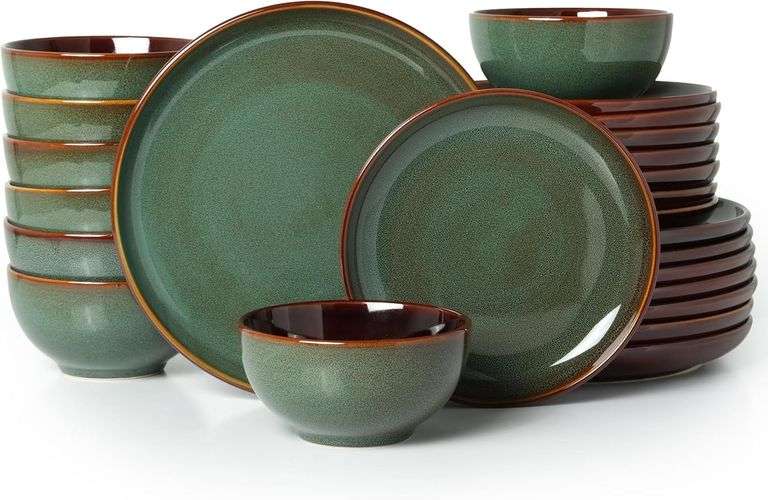 Sage Green 24-Piece Dinnerware Set image