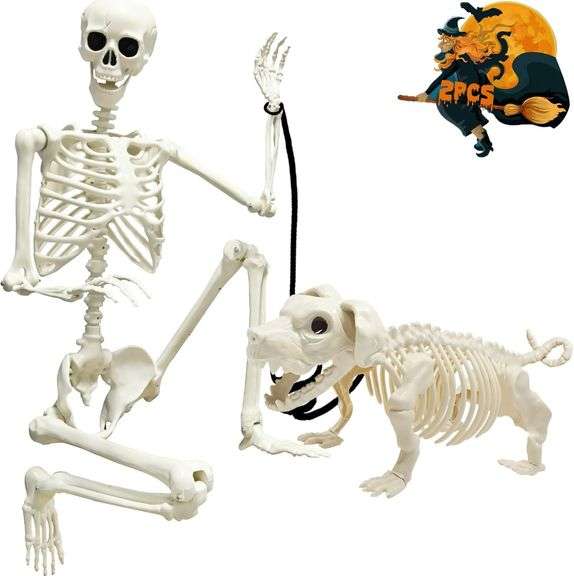 CAMIRUS 5.4ft Skeleton Halloween Decoration image