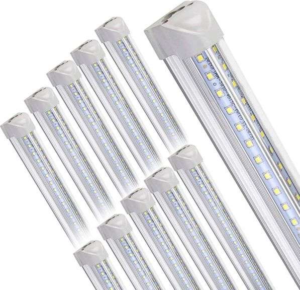 10-Pack 8ft LED Shop Lights, 100W 16000LM 6500K image