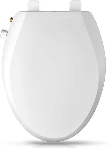 Elongated Quiet-Close Non-Electric Bidet Seat image