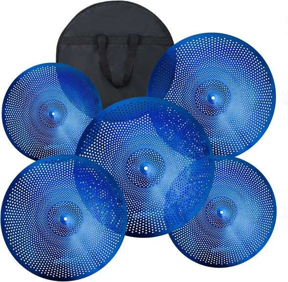 Low Volume Cymbal Pack - 5 Pc Set w/ Blue Mutes image