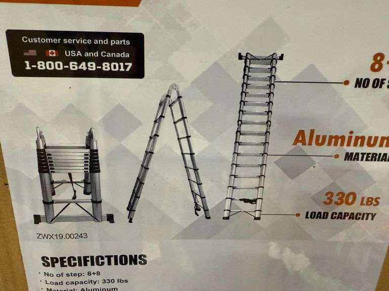 2025 Land Honor TL638 16.5' Telescopic Ladder image