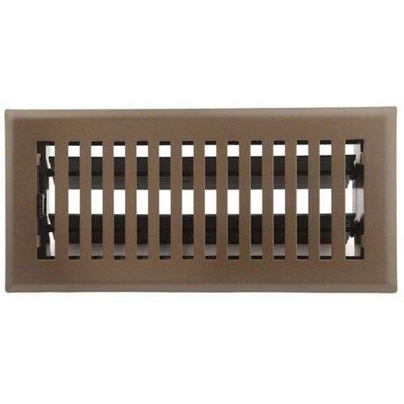 Accord Brooklyn Brown Floor Register (Duct 4x10) (4 Pack) image