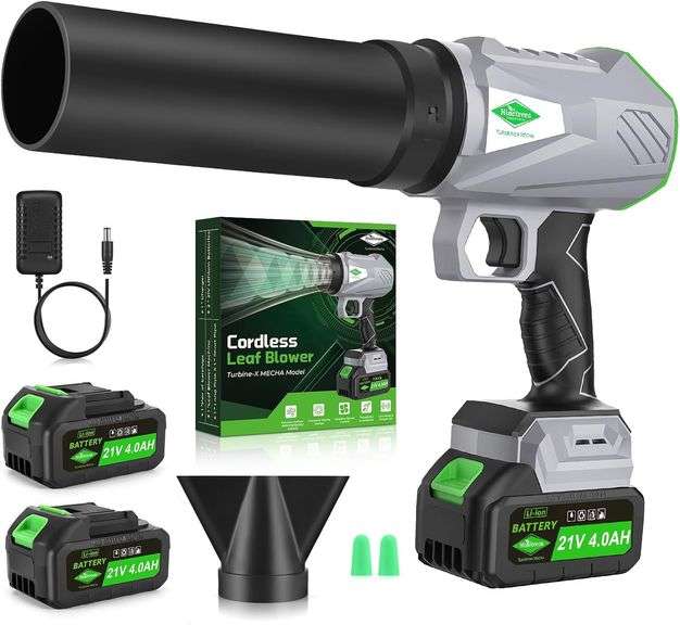 Cordless Leaf Blower with Battery, 395CFM image