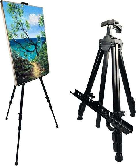Art Painting Display Easel, Portable Metal 17 66" image