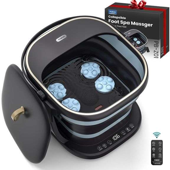 Puboo Collapsible Foot Spa with Heat, 95-115 F image