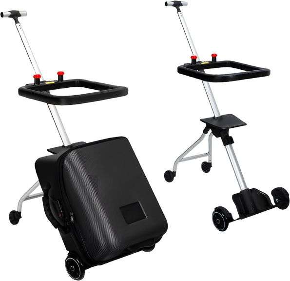 Kids Ride-On Case & Toy Box, Black image