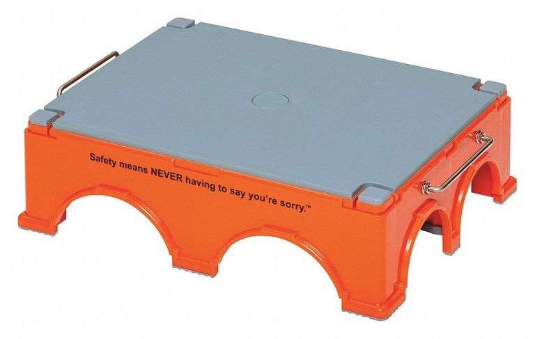 SANDEL Step Stool 1 Step, 5.3 in Ht, 500 lb image
