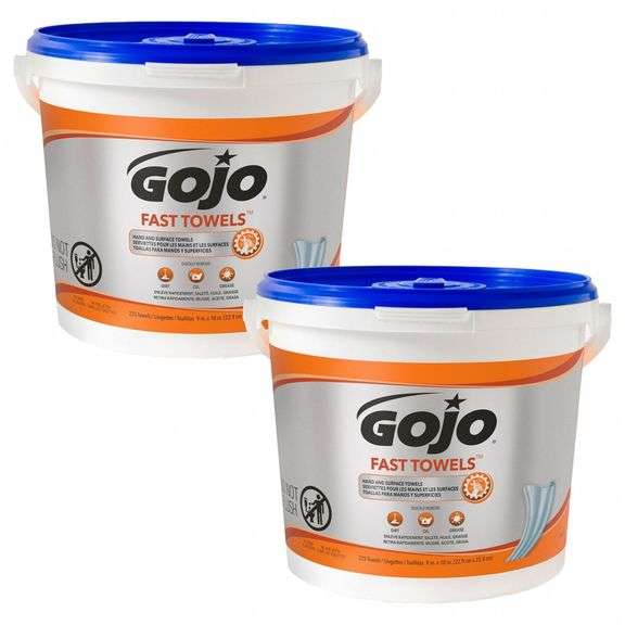 GOJO Hand & Surface Wet Towels, 225 Wipes, 2PK image