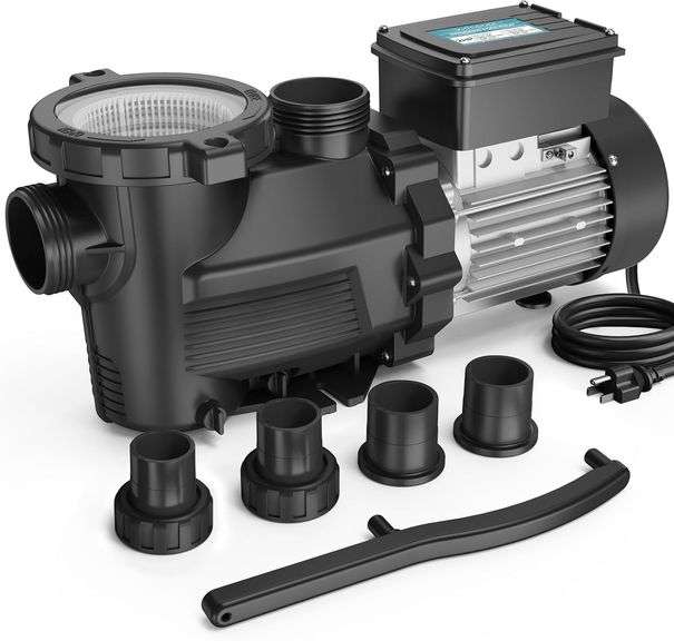 In/Above Ground Pool Pump, Self-Priming 2HP image
