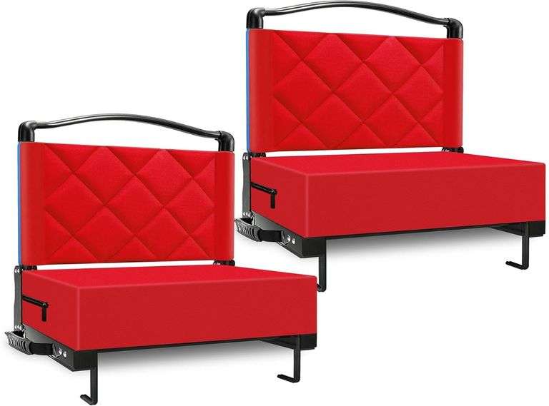 Stadium Seats with Back Support, 2pc, Red image