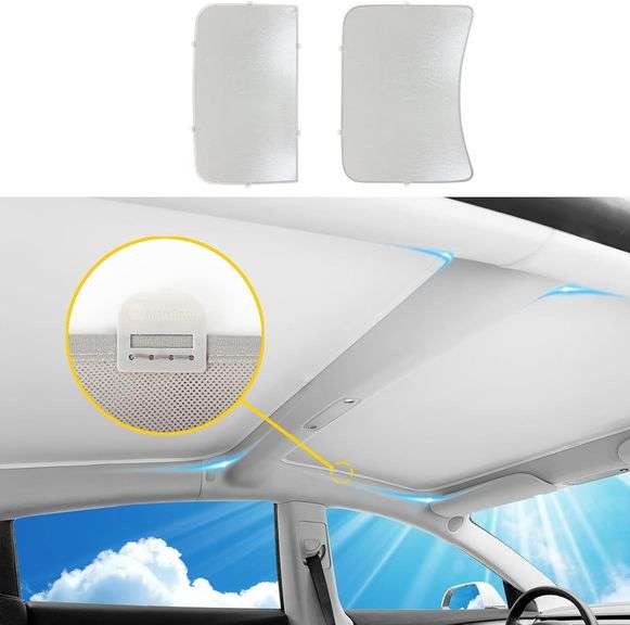 Tesla Model 3 Roof Sunshade UV Protection Shade image