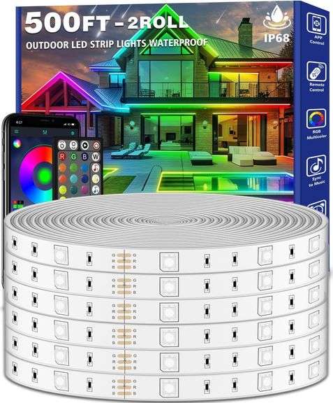 Zoegi 500ft Outdoor LED Strip RGB IP68 with App image