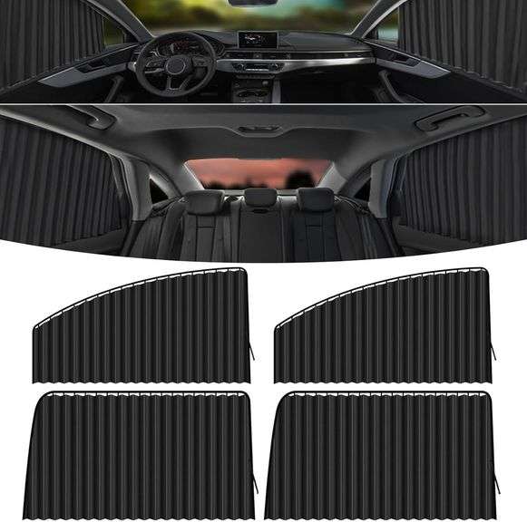 Car Window Sunshade, Privacy Cover (Black) image