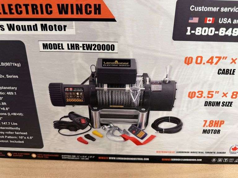 2025 Land Honor 20,000lbs Electric Winch image
