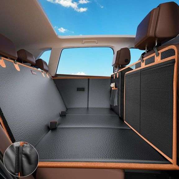 Dog Car Seat Cover, PU Leather, Holds 400LBS image