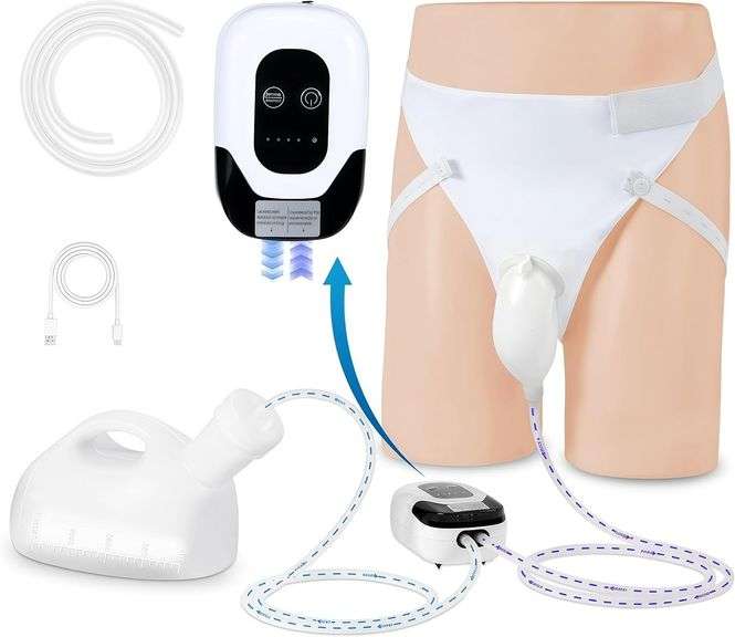 Elderly Electric Urinal, 2000mL, 6.5ft Catheter image